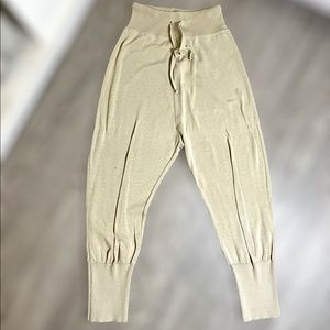 Knitted low crotch summer joggers